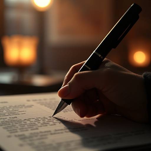Image d'un sc√©nario annot√© avec un stylo, symbolisant un cours d'√©criture de sc√©nario d√©taill√© et pratique.